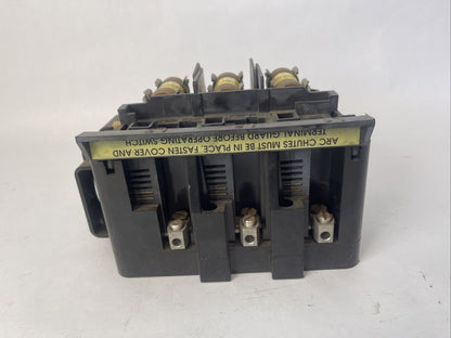 ALLEN BRADLEY 1494V-DS60 DISCONNECT SWITCH 60A 600VAC 250VDC 50HP LPJ-40SP FUSES