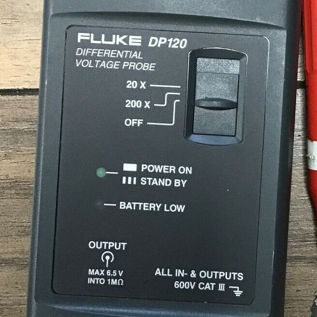 FLUKE DP120 DIFFERENTTIAL VOLTAGE PROBE 600V 6.5V