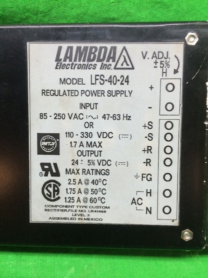 LAMBDA LFS-40-24 POWER SUPPLY