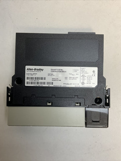 ALLEN BRADLEY 1756-ENBT F/W REV 4.008 ETHERNET/IP 10/100 Mb/s COMMUNICATIONS