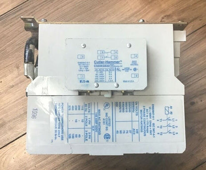 CUTLER HAMMER CE55NNY4 REVERSING CONTACTOR SER.A1 140A 600VAC STARTER