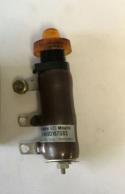 WESTINGHOUSE 449D187G83 TYPE EZC MINALITE 125V AMBER LENS