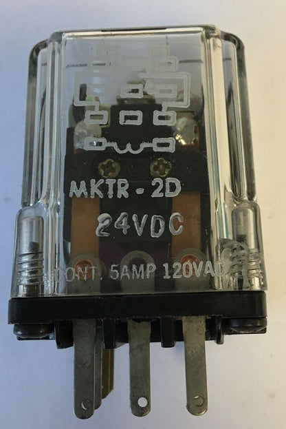 LINE ELECTRIC MKTR-2D PLUG IN RELAY 24VDC 5A DPDT