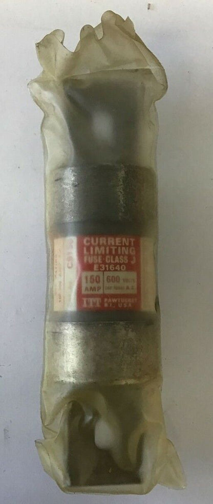 ITT C9150 FUSE CURRENT LIMITING CLASS J 150A 600VAC