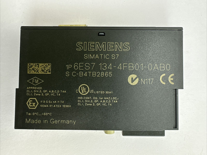 SIEMENS 1P 6ES7 134-4FB01-0AB0 SIMATIC S7 ANALOG INPUT MODULE