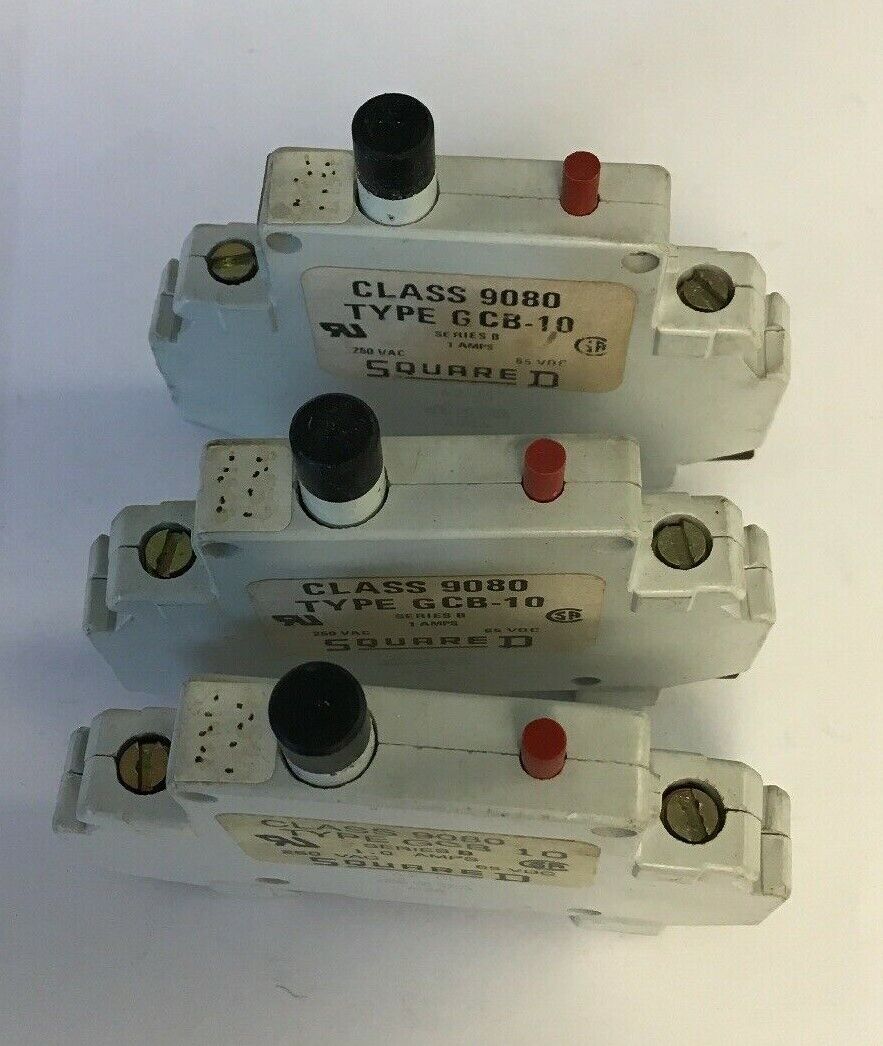 Square D Class 9080 Type GCB-10 Series B Circuit Breaker 250VAC/65VDC(LOTOF3)