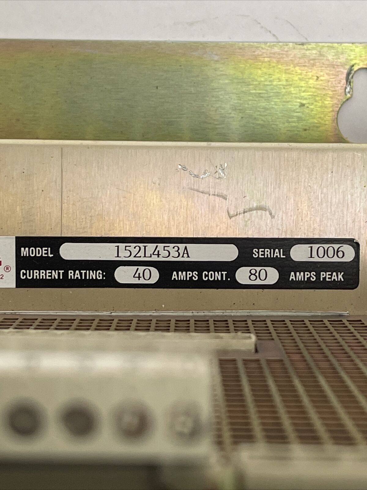 MOOG 152L453A SERVO MOTOR CONTROLLER 80AMP