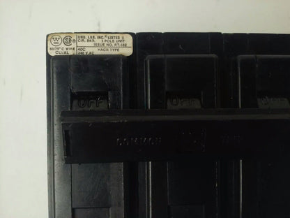 WESTINGHOUSE QBHW3015H QUICKLAG B CIRCUIT BREAKER 3P 240VAC 15A