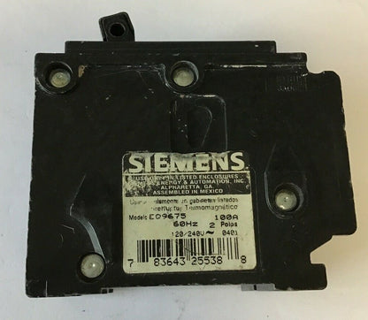 ITE EQ9675 CIRCUIT BREAKER 100A 120/240VAC 60HZ 2POLE