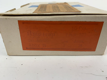 Gould Shawmut Amp-trap A60X25 Form 101 25A 600V Fuse "Lot of 10"