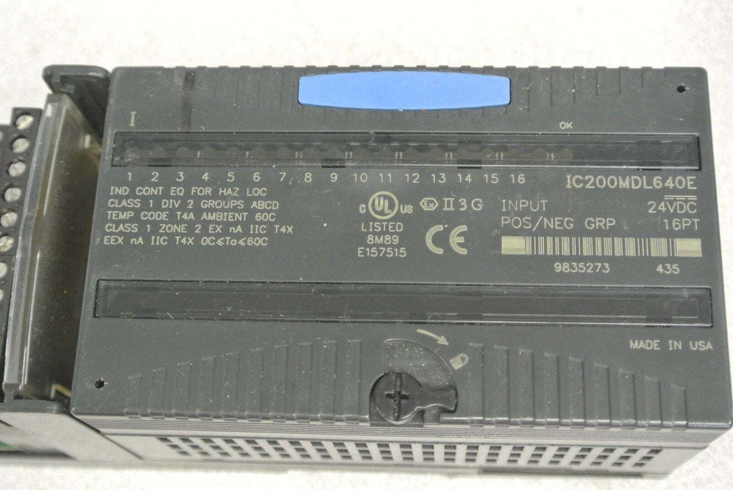 FANUC IC200MDL640E / INPUT MODULE / 24VDC / 16PT / POS/NEG
