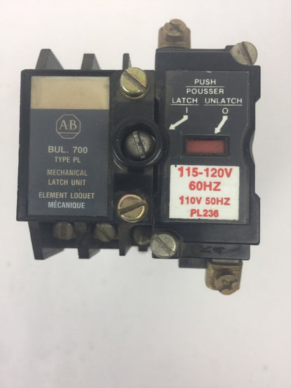 ALLEN BRADLEY 700-PL600A1 SER B RELAY 700-P400A1 SER A 700-PLL20A1 SER B PL236