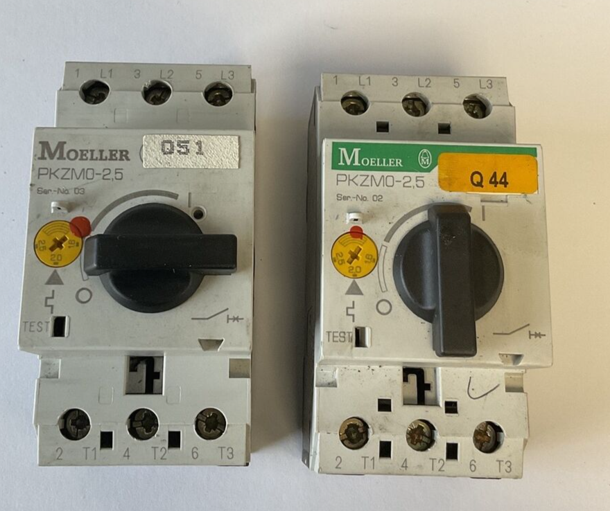 MOELLER PKZM0-2.5 CIRCUIT BREAKER MOTOR SER.3(1)  SER.2(1) 600VAC ***LOTOF2***