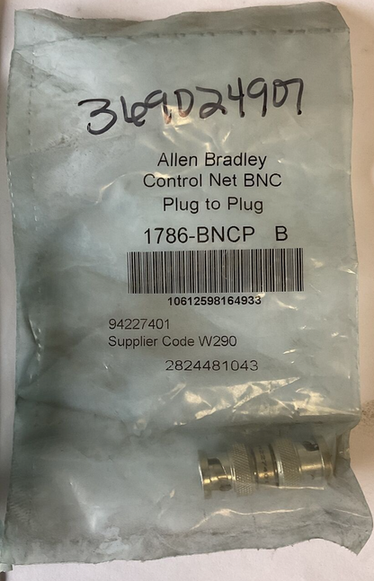 1786-BNCP COAXIL CONNECTOR PLUG TO PLUG CONTROL NET BNC ****LOTOF3****