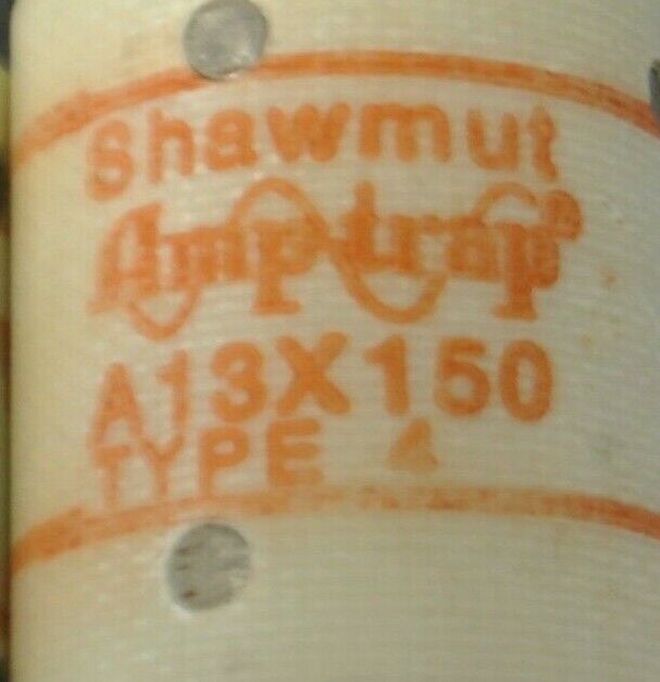 LOT of 4 / SHAWMUT A13X150 AMP-TRAP® FUSE / 150A, 130V / NEW SURPLUS