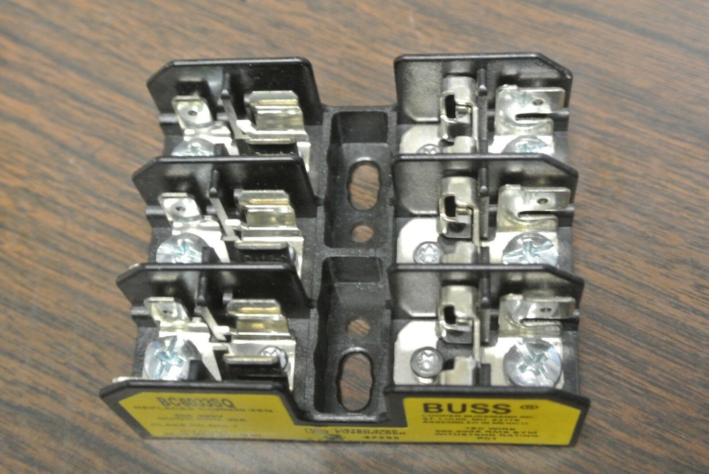 BUSS BC6033SQ FUSE HOLDER / 3-POLE / 30A / 600V / NEW SURPLUS