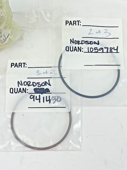 NORDSON - 1081134 - PACKING GLAND FOR RHINO SD2/XD2 - TWO EXTRA O RINGS - RARE