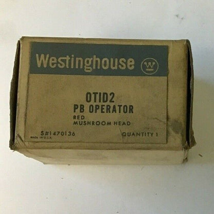 WESTINGHOUSE OT1C1 PUSHBUTTON OPERATOR BLACK NO SHROUD