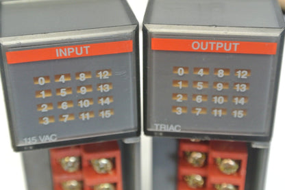 ALLEN-BRADLEY 1746-OA16 & 1746-IA16 - ONE EACH - OUTPUT & INPUT MODULES NO COVER