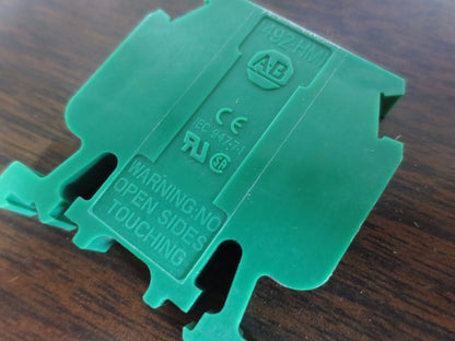A-B 1492-HM1 / 1492-HM1G TERMINAL BLOCKS GREEN - NEW SURPLUS - LOT of 10
