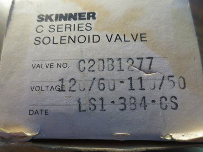 SKINNER C2DB1277 C- SERIES SOLENOID VALVE 110-120V - NEW SURPLUS