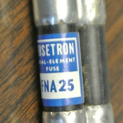 BUSS FNA25 FUSETRON FUSE / 25A / 250V / NEW SURPLUS / FNA-25