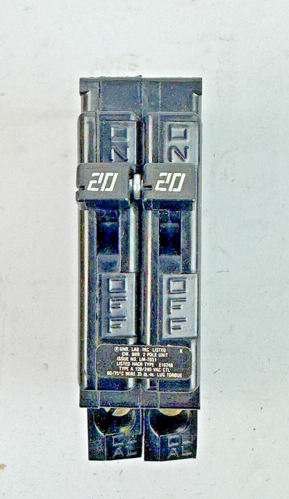 CHALLENGER *BOX OF 10* - A220K - COM. TRIP CIRCUIT BREAKERS -2 POLE/20 A/240 VAC