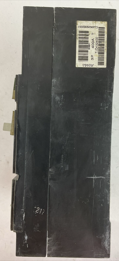 GE TJD432400 INDUSTRIAL CIRCUIT BREAKER 240VAC 250VDC 400AMP 3POLE