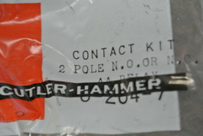 CUTLER-HAMMER 6-204-7 CONTACT KIT / 2 POLE / N.O. or N.C. AA RELAY / NEW SURPLUS