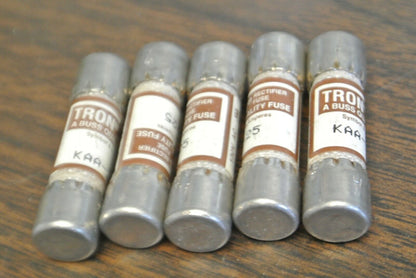 LOT of 5 / BUSSMANN / TRON KAA25 RECTIFIER FUSE / 25A / 130V / NEW SURPLUS