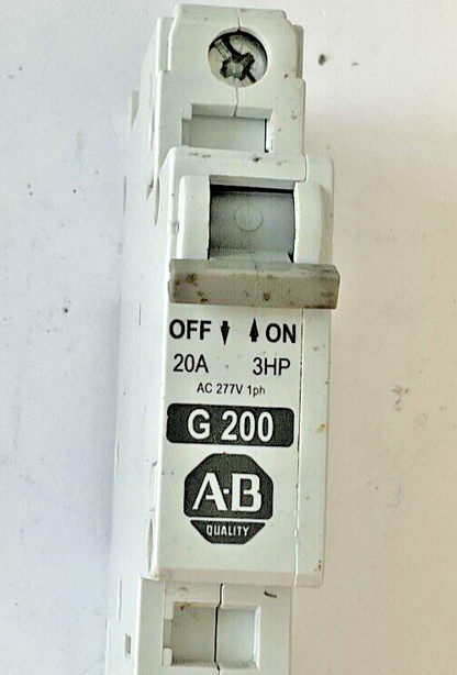 ALLEN BRADLEY 1492-CB1 G200 CIRCUIT BREAKER  2A SER.C 3HP 277VAC 1PH**LOTOF2**
