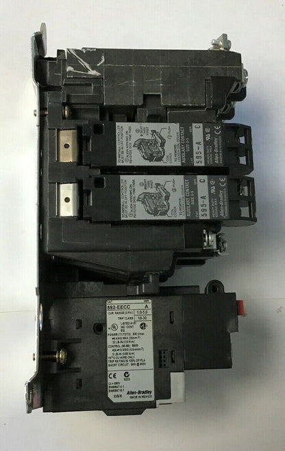 ALLEN-BRADLEY 509-BO*-E1+ SIZE 1 STARTER 120 V COIL  W/592-EECC W/595-A SER.C