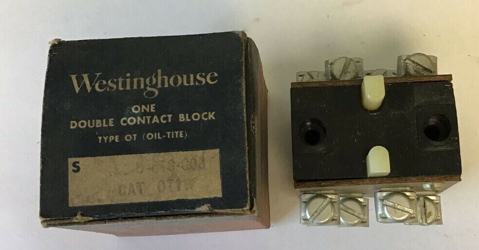 WESTINGHOUSE OT1W DOUBLE CONTACT BLOCK****LOTOF2****