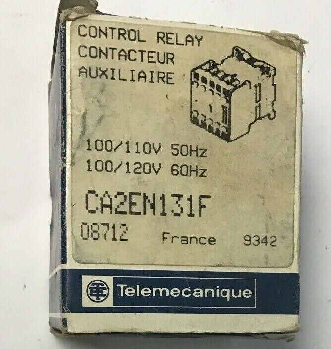 TELEMECANIQUE CA2-EN131F CONTROL RELAY 100/110V-50HZ 100/120V-60HZ