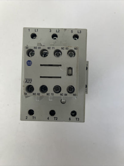 ALLEN BRADLEY 100-C85D*00 SER A CONTACTOR 600VAC 100A COIL 24VDC 60HP 100-F