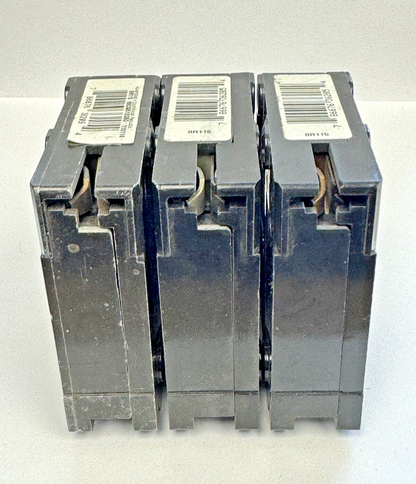 CUTLER-HAMMER **LOT OF 3** - BR115 - CIRCUIT BREAKERS  - 15A, 1  POLE, 240 VAC