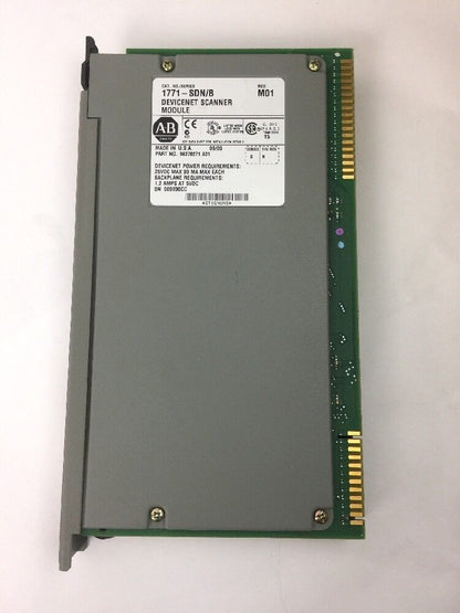 ALLEN BRADLEY 1771-SDN/B DEVICNET SCANNER MODULE REV M01 SERIES B