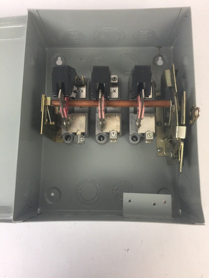 FPE 5636R HEAVY DUTY SAFETY SWITCH 60A 600VAC 3 POLE 50HP FEDERAL PACIFIC ELECTR