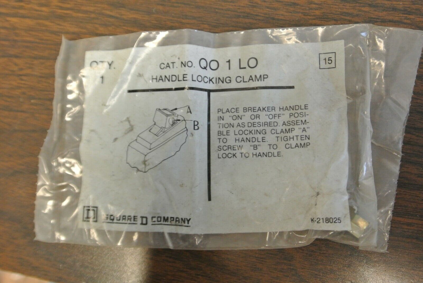 LOT of 3 / SQUARE D QO1LO HANDLE LOCKING CLAMP   NEW SURPLUS