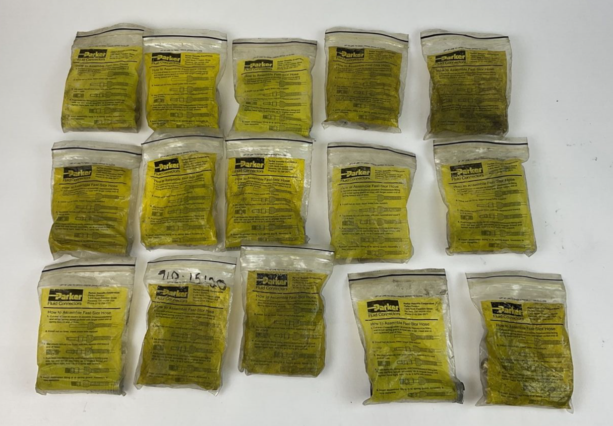 PARKER FAST-STOR FLUID CONNECTORS****LOTOF15****