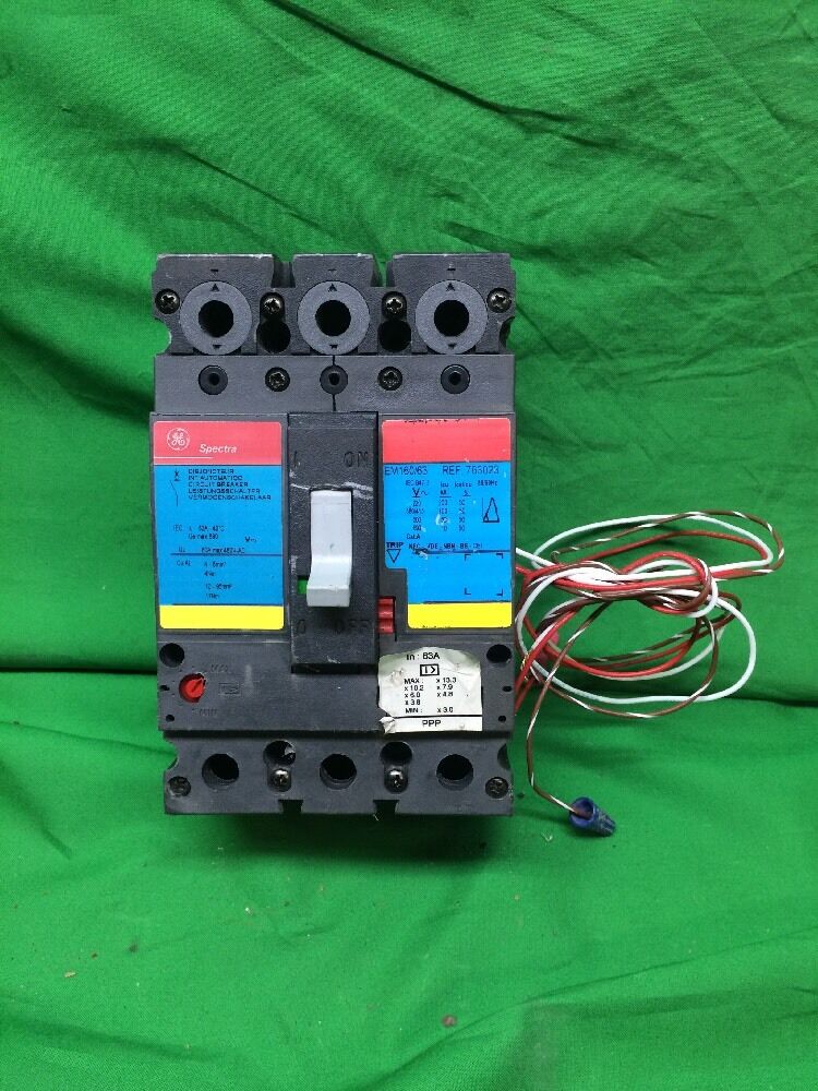 GE SPECTRA 60AMP CIRCUIT BREAKER EM160/63 REF. 763023