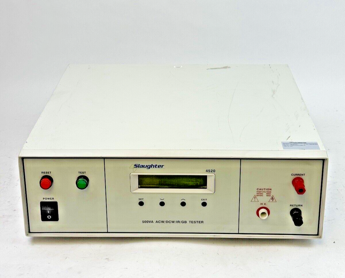 SCI/ SLAUGHTER - 04520 - MULTI FUNCTION TESTER AC/DC HIPOT INSULATION RESISTANCE