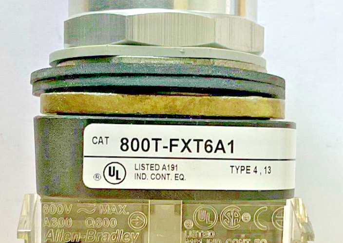 ALLEN BRADLEY 800T-FXT6A1 PUSH BUTTON SER.T W/ 800T-XD4