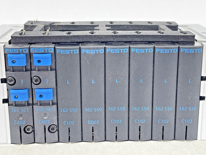 FESTO CPV14-V1 -VALVE MANIFOLD-W/ PNEUM CONNEC. PLATE, C402(2), C102(5), BD02(1)
