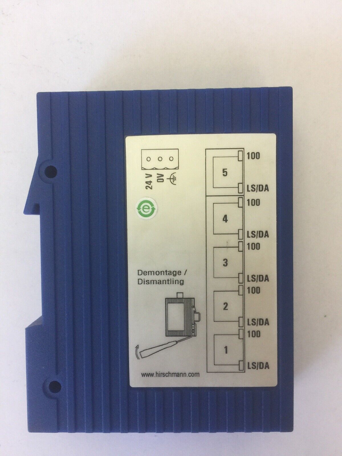 HIRSCHMANN SPIDER 5TX RAIL SWITCH 9.6-32VDC CLASS 2