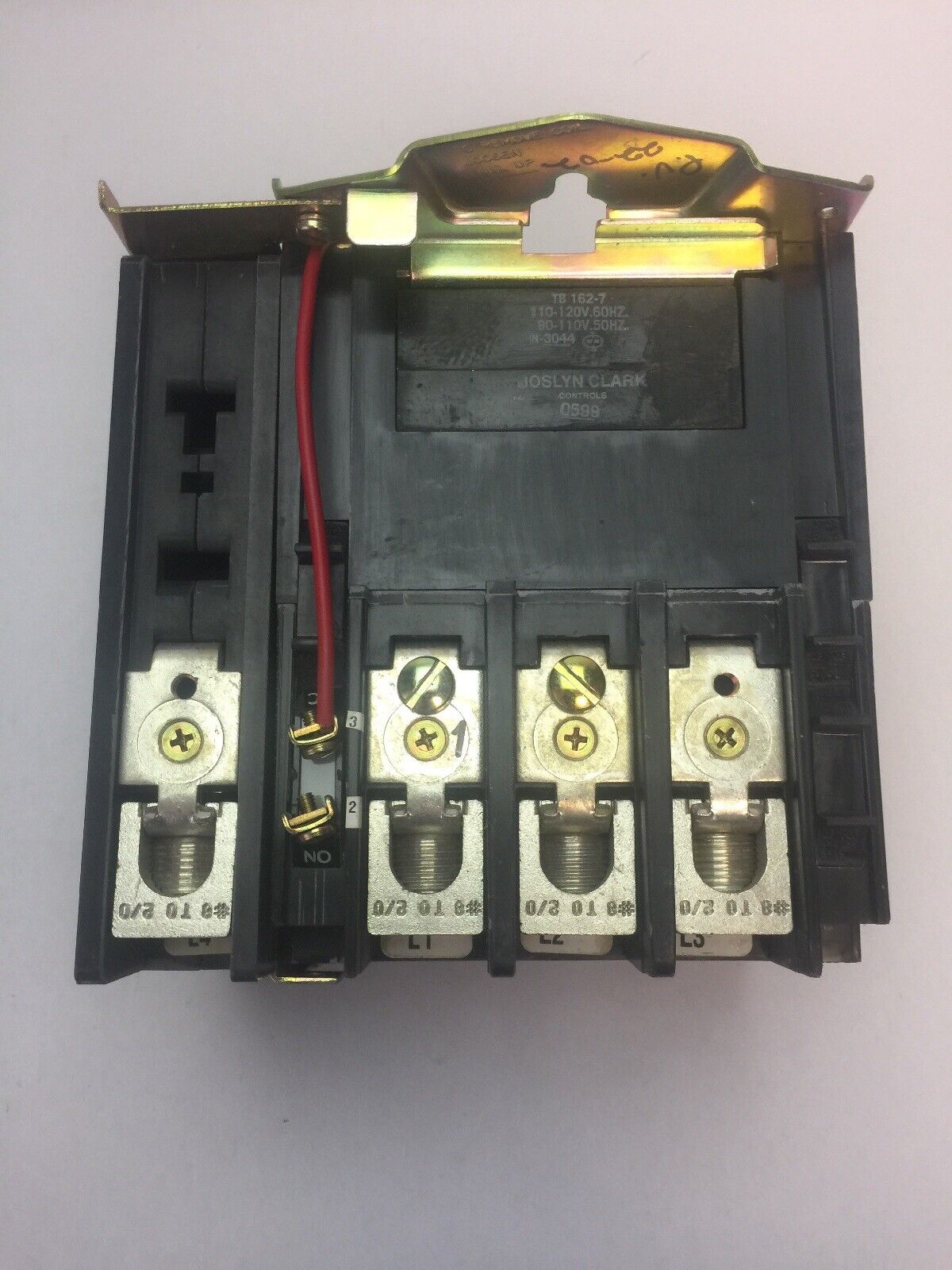 JOSLYN CLARK T77U043-76 TM CONTACTOR SIZE 3 100A 600VAC 3PH 50HP COIL 110-120V