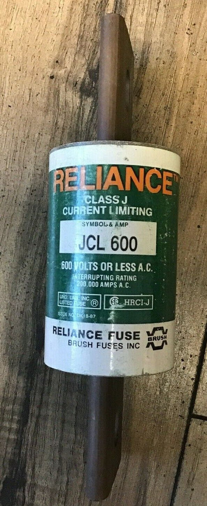 RELIANCE JCL 600 600V FUSE CLASS J CURRENT LIMITING FUSE