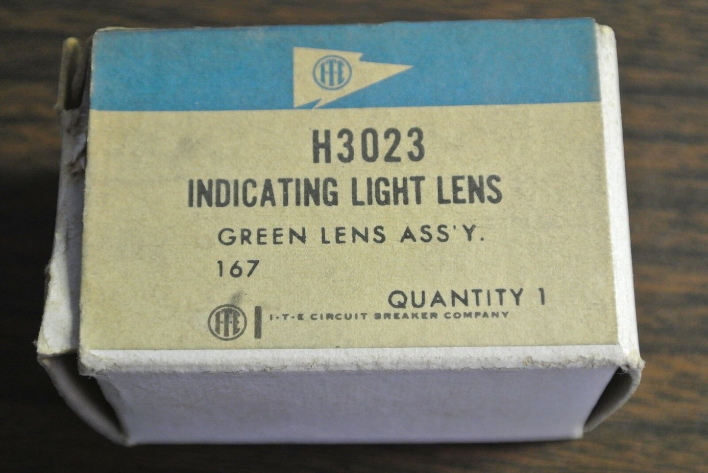 I-T-E H3023 - INDICATING LIGHT LENS - GREEN - NEW SURPLUS