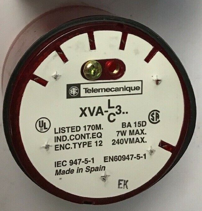 TELEMECANIQUE XVAC341 STACKABLE RED LENS
