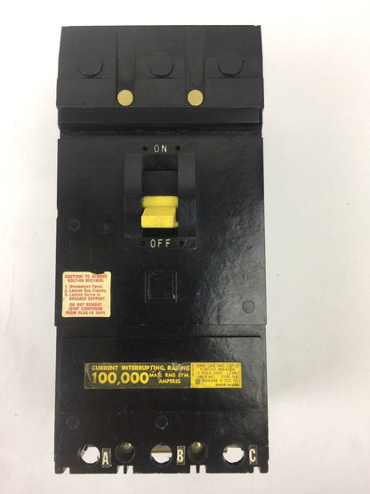 SQUARE D IFB34040S CIRCUIT BREAKER 480 VAC 40 AMP 3 POLE TYPE IFB SPECIAL MADE